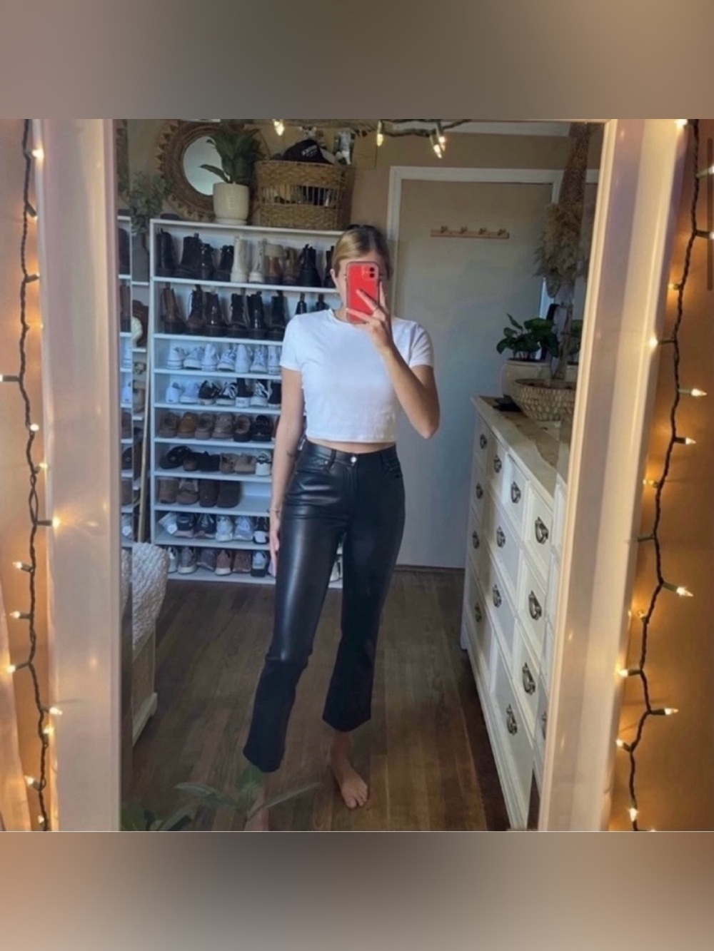 PISTOLA Lennon High Rise Cropped Boot Pant in Slate Black from revolve - Picture 6 of 14